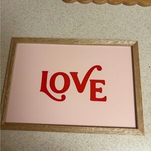 Red and Pink Love Wall Art